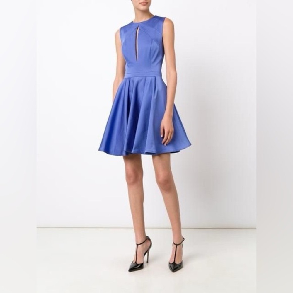 Zac by Zac Posen Rosalie Cut Out Dress Blue 0